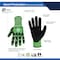 Ge Coated Gloves, Nitrile, Green, M 1 PR GG240XLC - alternate 2